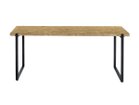 【ノットアンティークス/knot antiques / CRASH GATE】のMATERIA DINING TABLE / マテリア ダイニングテーブル OSB天板 + No.4脚(ロの字脚) サイズ:幅177.5cm、脚部ブラック(スチール)|ID: prp329100004992302 ipo3291000000037387507