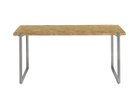 【ノットアンティークス/knot antiques / CRASH GATE】のMATERIA DINING TABLE / マテリア ダイニングテーブル OSB天板 + No.4脚(ロの字脚) サイズ:幅158cm、脚部シルバー(ステンレス)|ID: prp329100004992302 ipo3291000000037387511