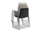【アンドリュー ワールド/Andreu World / GOODS】のFlex Chair Stackable Chair Upholstered Seat Pad / フレックス チェア SI1302 スタッカブルチェア スチール脚(シートパッド) スタッキング参考イメージ|ID: prp329100004993086 ipo3291000000037395708