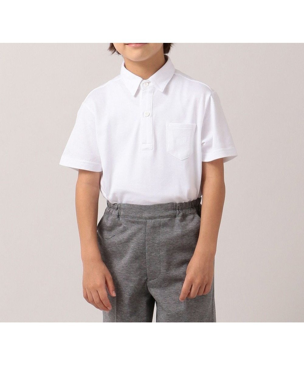 【ジェイ プレス/J.PRESS / KIDS】の【110-130cm】40/2シルケット天竺 半袖 ポロシャツ インテリア・キッズ・メンズ・レディースファッション・服の通販 founy(ファニー) 　ファッション　Fashion　キッズファッション　KIDS　トップス・カットソー　Tops/Tees/Kids　A/W・秋冬　Aw・Autumn/Winter・Fw・Fall-Winter　おすすめ　Recommend　シルケット　Mercerization　ハーフ　Half　ベスト　Vest　ポケット　Pocket　ポロシャツ　Polo Shirt　入学式　Entrance Ceremony　半袖　Short Sleeve　卒業式　Graduation Ceremony　長袖　Long Sleeve　ホワイト系|ID: prp329100000347061 ipo3291000000029396297