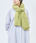 【アンドウール/AND WOOL】の〈上質な素材と手仕事から生まれた優しいニット〉カシミヤ100%の大判ストール イエローグリーン|ID:prp329100001252420