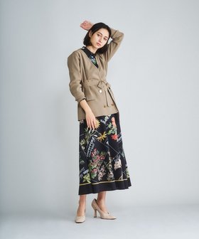 【グレース コンチネンタル/GRACE CONTINENTAL】のノーカラーニットジャケット 人気、トレンドファッション・服の通販 founy(ファニー) ファッション Fashion レディースファッション WOMEN アウター Coat Outerwear ジャケット Jackets ノーカラージャケット No Collar Leather Jackets S/S・春夏 Ss・Spring/Summer カーディガン Cardigan ジャケット Jacket メタル Metal リボン Ribbon 夏 Summer 春 Spring |ID:prp329100001253774