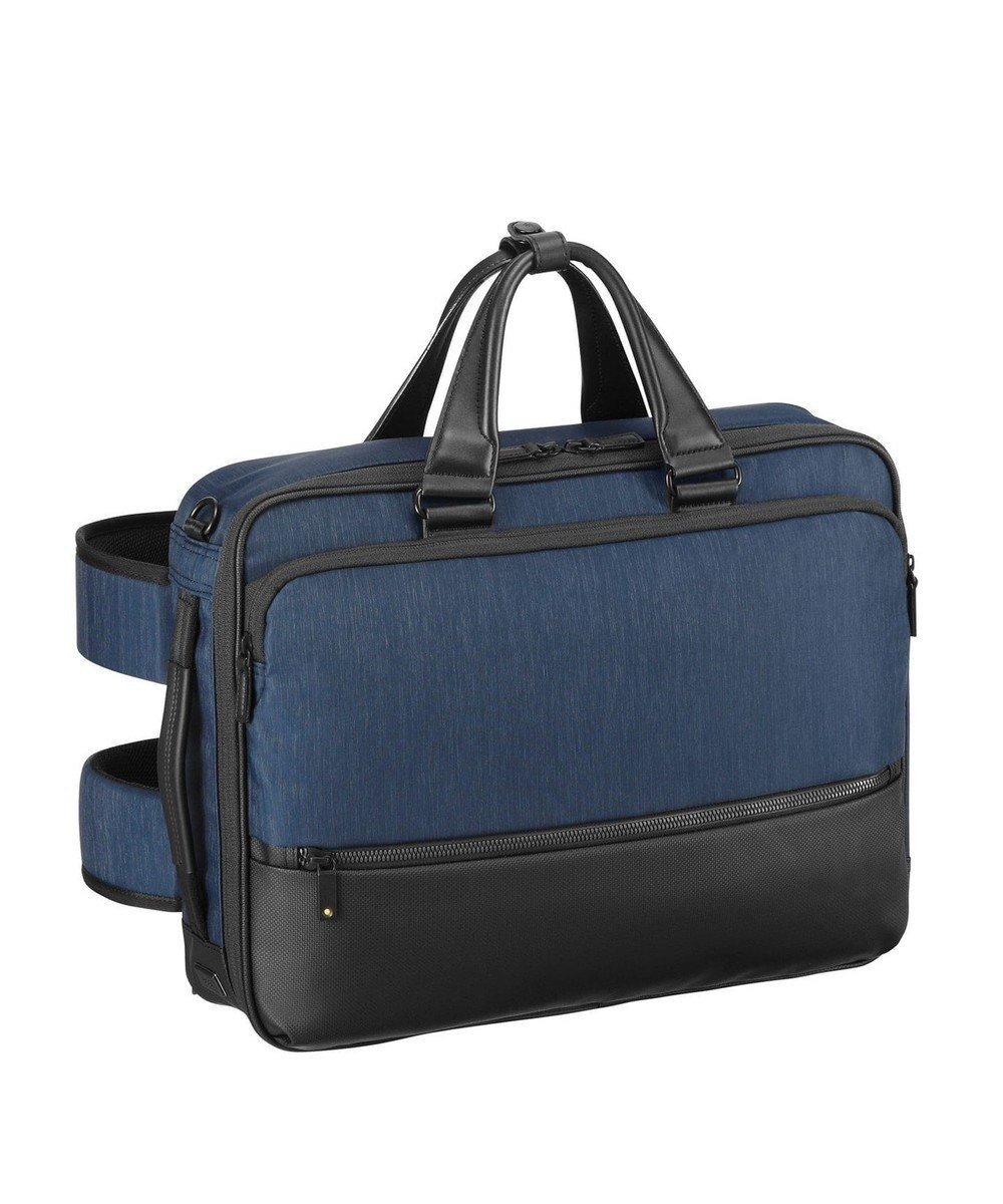 【エース バッグズ アンド ラゲッジ/ACE BAGS & LUGGAGE / MEN】のace. エース コンビライト 3WAYバッグ B4 PC対応 ビジネスリュック インテリア・キッズ・メンズ・レディースファッション・服の通販 founy(ファニー) 　ファッション　Fashion　メンズファッション　MEN　バッグ　Bag/Men　インナー　Inner　クッション　Cushion　コンビ　Combination　傘　Umbrella　吸水　Water Absorption　軽量　Lightweight　ショルダー　Shoulder　セットアップ　Set Up　雑誌　Magazine　フィット　Fit　フロント　Front　ボトム　Bottom　ポケット　Pocket　メッシュ　Mesh　メランジ　Melange　モバイル　Mobile　リュック　Ruck Sack　旅行　Travel　エレガント 上品　Elegant　ビジネス 仕事 通勤　Business　ネイビー|ID: prp329100001254494 ipo3291000000029085234