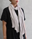 【アンドウール/AND WOOL】の〈上質な素材と手仕事から生まれた優しいニット〉シルクリネンのストール グレーパープル|ID:prp329100001254980