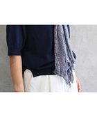 【アンドウール/AND WOOL】の〈上質な素材と手仕事から生まれた優しいニット〉シルクリネンのストール ネイビーモク|ID:prp329100001254980