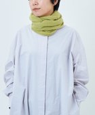 【アンドウール/AND WOOL】の〈上質な素材と手仕事から生まれた優しいニット〉カシミヤ100%のスヌード イエローグリーン|ID:prp329100001255010