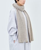 【アンドウール/AND WOOL】の〈上質な素材と手仕事から生まれた優しいニット〉カシミヤ100%の細巾ストール / マフラー ベージュ|ID: prp329100001257779 ipo3291000000024271416