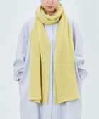 【アンドウール/AND WOOL】の〈上質な素材と手仕事から生まれた優しいニット〉カシミヤ100%の細巾ストール / マフラー イエロー|ID: prp329100001257779 ipo3291000000029640895