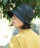 【アンドウール/AND WOOL】の〈UVカット加工〉〈軽くて折りたためる〉サイドタックの帽子 ブラック|ID: prp329100001359189 ipo3291000000028399680