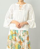 【グレース コンチネンタル/GRACE CONTINENTAL】のメッシュレースニットトップ ホワイト|ID: prp329100001576468 ipo3291000000028591870