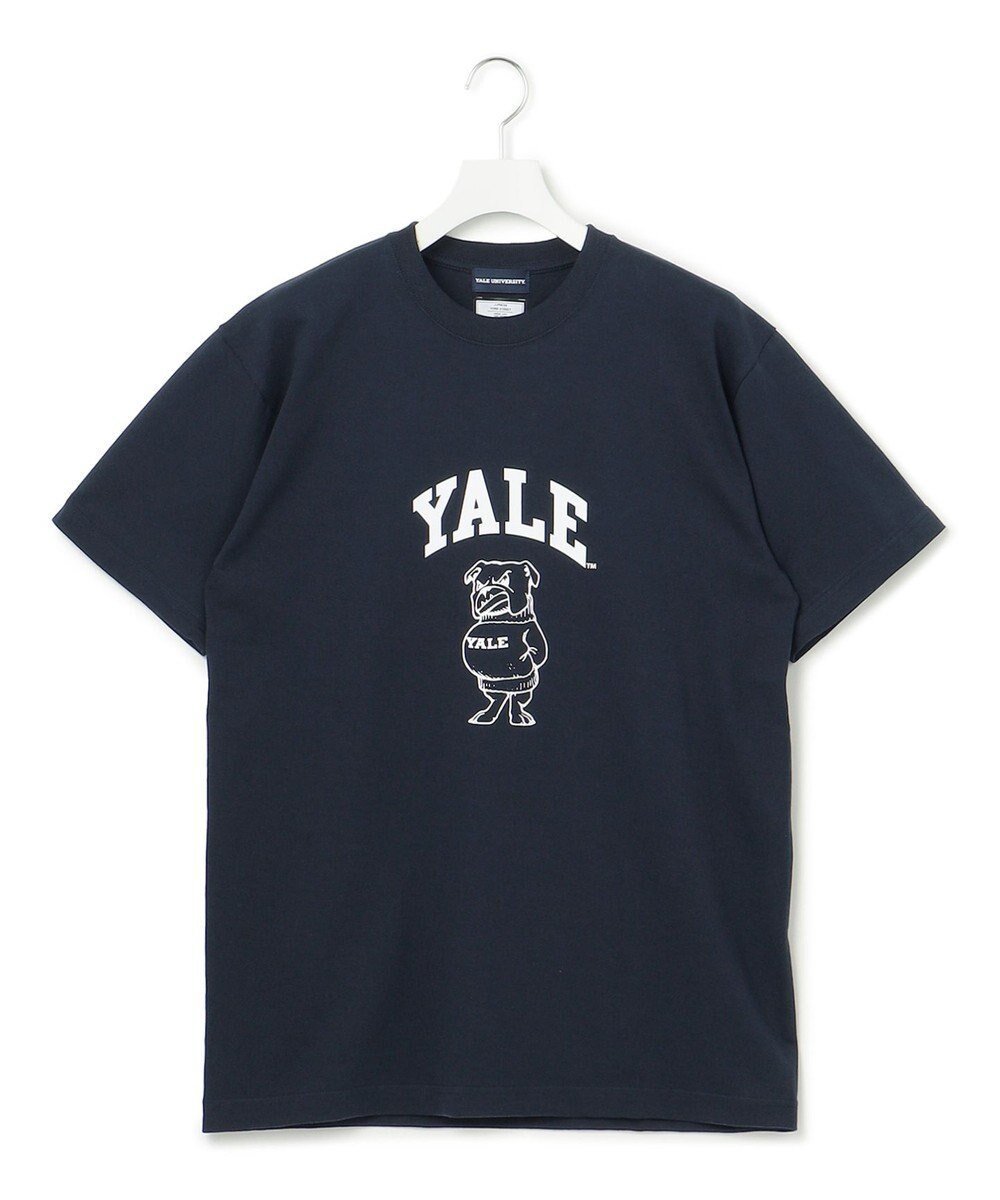 【ジェイプレスヨークストリート/J.PRESS YORK STREET】の【UNISEX】YALE × J.PRESS YORK STREET コラボTシャツ インテリア・キッズ・メンズ・レディースファッション・服の通販 founy(ファニー) 　ファッション　Fashion　レディースファッション　WOMEN　トップス・カットソー　Tops/Tshirt　シャツ/ブラウス　Shirts/Blouses　ロング / Tシャツ　T-Shirts　カットソー　Cut and Sewn　S/S・春夏　Ss・Spring/Summer　ユニセックス　Unisex　アメリカン　American　カットソー　Cut And Sew　コラボ　Collaboration　人気　Popularity　再入荷　Restock/Back In Stock/Re Arrival　夏　Summer　春　Spring　ネイビー系|ID: prp329100001701865 ipo3291000000029437278