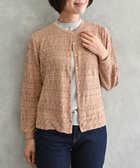 【ムーク/muuc】の〈高品質シルク100%〉〈通年着られる〉透かしレース編み 袖リブあり シェルボタン使用 カーディガン ブロンド|ID: prp329100001739572 ipo3291000000028591501