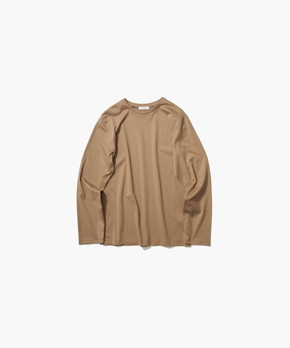【エイトン/ATON】のSUVIN 60/2 パーフェクト L/S Tシャツ インテリア・キッズ・メンズ・レディースファッション・服の通販 founy(ファニー) 　ファッション　Fashion　レディースファッション　WOMEN　トップス・カットソー　Tops/Tshirt　シャツ/ブラウス　Shirts/Blouses　ロング / Tシャツ　T-Shirts　カットソー　Cut and Sewn　インド　India　カットソー　Cut And Sew　ジャージー　Jersey　スリーブ　Sleeve　ロング　Long　エレガント 上品　Elegant　夏　Summer　S/S・春夏　Ss・Spring/Summer　A/W・秋冬　Aw・Autumn/Winter・Fw・Fall-Winter　CAMEL|ID: prp329100001838862 ipo3291000000031731778