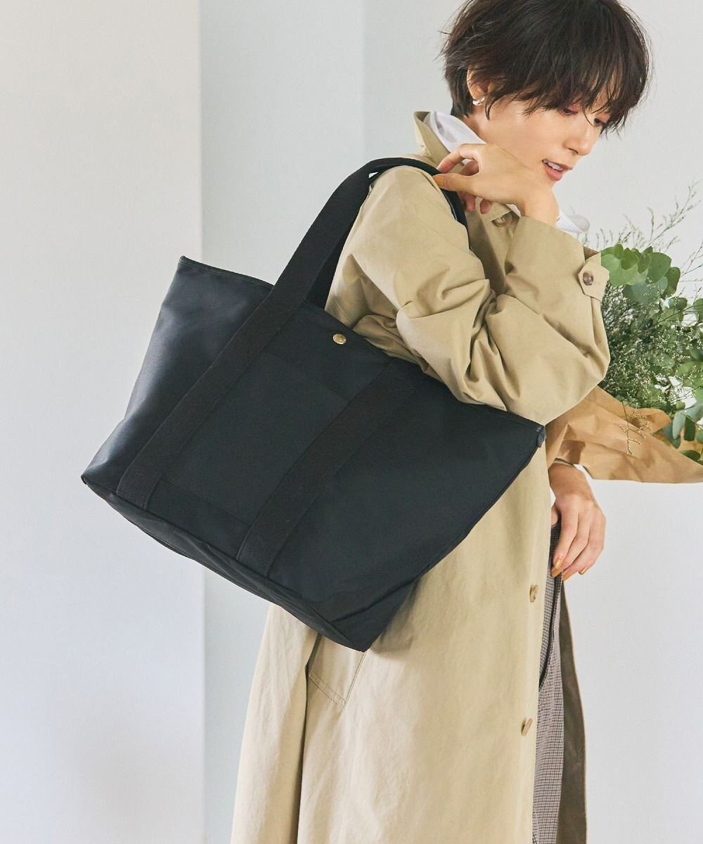 【トプカピ/TOPKAPI】の【Breath TOPKAPI】TIDY/タイディ トート バッグ L インテリア・キッズ・メンズ・レディースファッション・服の通販 founy(ファニー) 　ファッション　Fashion　レディースファッション　WOMEN　バッグ　Bag　コンパクト　Compact　シンプル　Simple　ブラック|ID: prp329100001948293 ipo3291000000028586915