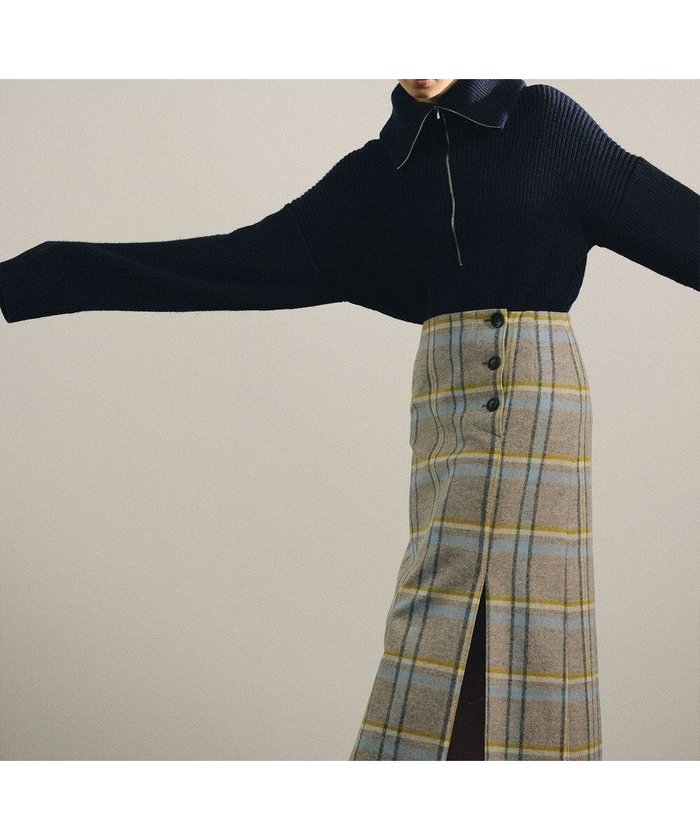 【ジョゼフ ストゥディオ/JOSEPH STUDIO】のタータンパターン スカート インテリア・キッズ・メンズ・レディースファッション・服の通販 founy(ファニー) https://founy.com/ ファッション Fashion レディースファッション WOMEN スカート Skirt A/W・秋冬 Aw・Autumn/Winter・Fw・Fall-Winter スリット Slit チェック Check トレンド Trend フロント Front |ID: prp329100001966249 ipo3291000000025743530