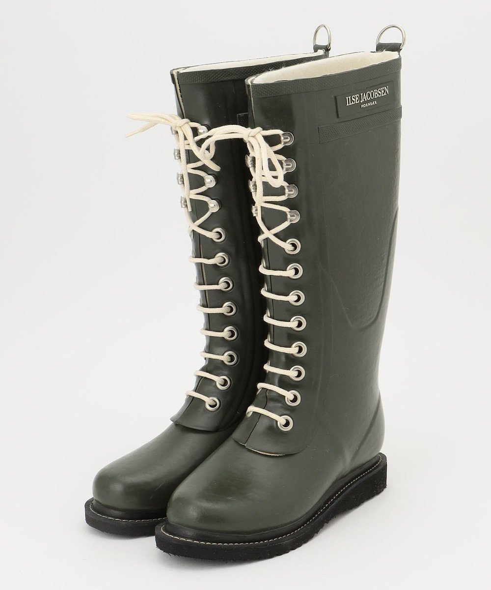 【オンワード クローゼットストア/ONWARD CROSSET STORE】の【ILSE JACOBSEN】RUBBER BOOTS LONG インテリア・キッズ・メンズ・レディースファッション・服の通販 founy(ファニー) 　ファッション　Fashion　レディースファッション　WOMEN　アクセサリー　Accessories　インソール　Insole　クラシック　Classic　軽量　Lightweight　スニーカー　Sneakers　ドレス　Dress　パターン　Pattern　ビーチ　Beach　フェルト　Felt　ライニング　Lining　ラバー　Rubber　リラックス　Relax　夏　Summer　エレガント 上品　Elegant　ARMY|ID: prp329100001982719 ipo3291000000028589302