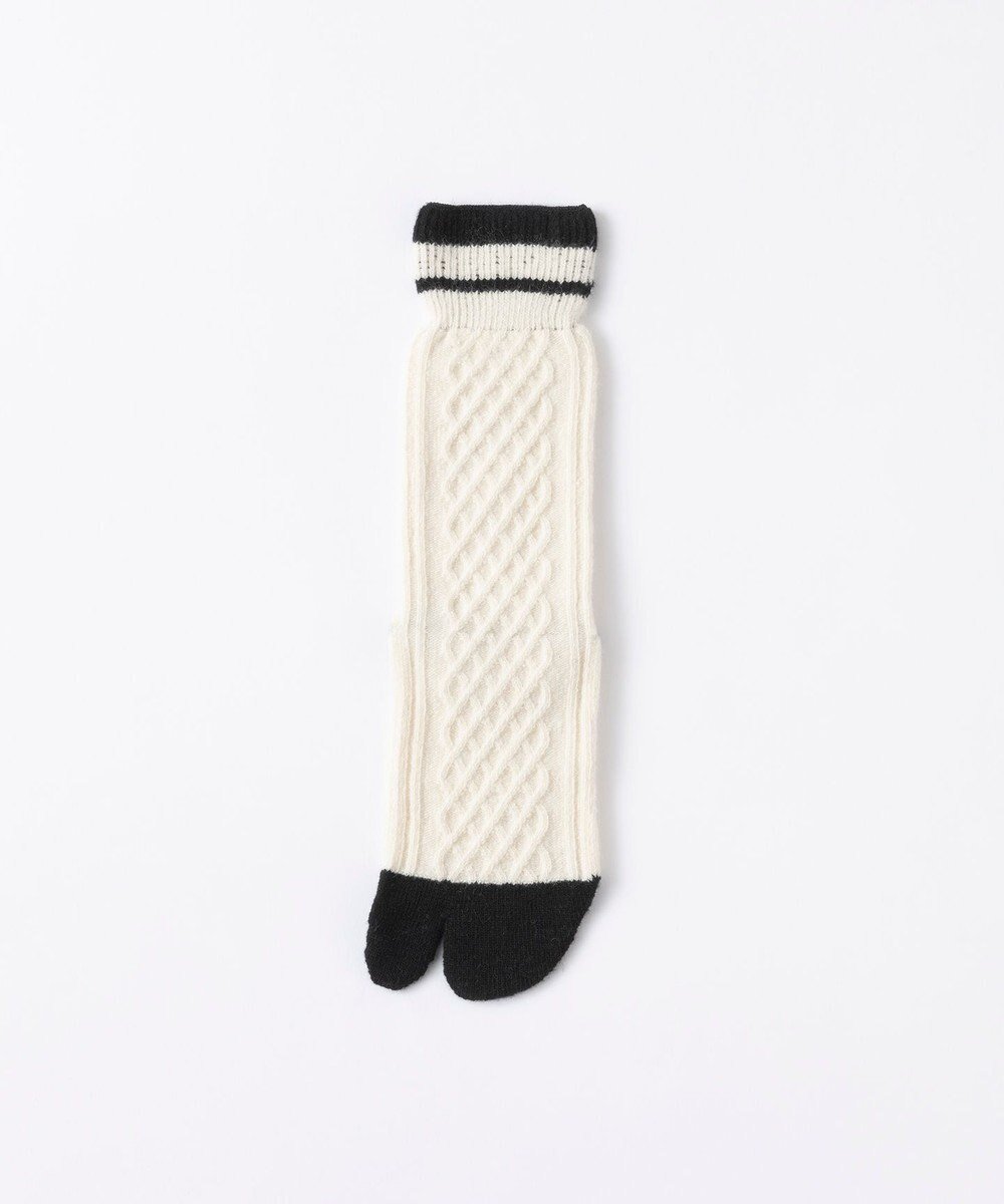 【トリコテ/Tricote】のTABI CABLE SOCKS/ インテリア・キッズ・メンズ・レディースファッション・服の通販 founy(ファニー) 　ファッション　Fashion　レディースファッション　WOMEN　ソックス　Socks　レッグウェア　Legwear　ソックス　Socks　タンブラー　Tumbler　80IVORY|ID: prp329100001983079 ipo3291000000028350713