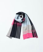 【トリコテ/Tricote】のSTRIPE CHECKERD MUFFLER / ボーダーチェックマフラー 72PINK|ID: prp329100001983152 ipo3291000000028589441