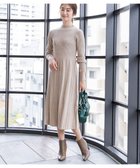 【ティアクラッセ/Tiaclasse】の【洗える】1着でオシャレ感が出せるニットプリーツワンピース グレージュ|ID: prp329100002013274 ipo3291000000029350073