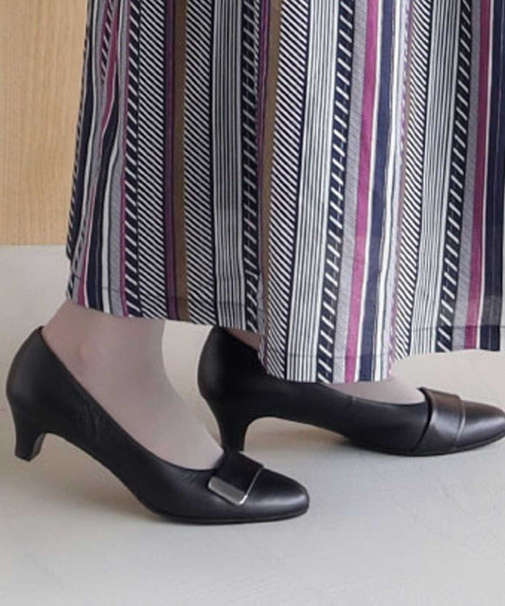【リーガル フットコミュニティ/REGAL FOOT COMMUNITY】の【ビューフィット】A14Y ベルトデザインパンプス インテリア・キッズ・メンズ・レディースファッション・服の通販 founy(ファニー) 　ファッション　Fashion　レディースファッション　WOMEN　ベルト　Belts　クッション　Cushion　シューズ　Shoes　ベーシック　Basic　ライニング　Lining　エレガント 上品　Elegant　日本製　Made In Japan　ブラック|ID: prp329100002054044 ipo3291000000026076445