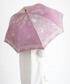 【槇田商店/Makita shoten】の【晴雨兼用 UVカット】Kirie ドットフラワー アメジスト 長傘 紺|ID: prp329100002112388 ipo3291000000029640149