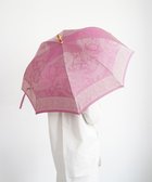 【槇田商店/Makita shoten】の【晴雨兼用 UVカット】Kirie ペイズリー ピオニーピンク 長傘 ピンク|ID: prp329100002112395 ipo3291000000029640161