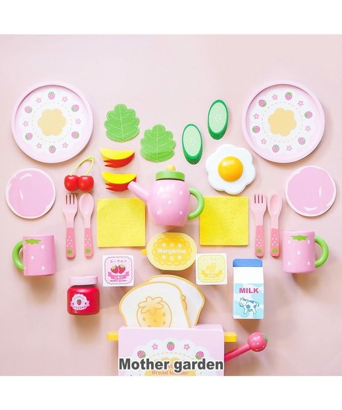 【マザーガーデン/Mother garden / KIDS】のマザーガーデン おままごと 木製 野いちご モーニングトースターセット インテリア・キッズ・メンズ・レディースファッション・服の通販 founy(ファニー) https://founy.com/ ファッション Fashion キッズファッション KIDS ガーデン Garden 皿 Dish チェリー Cherry ギフト プレゼント Gift Present |ID: prp329100002152887 ipo3291000000029394332