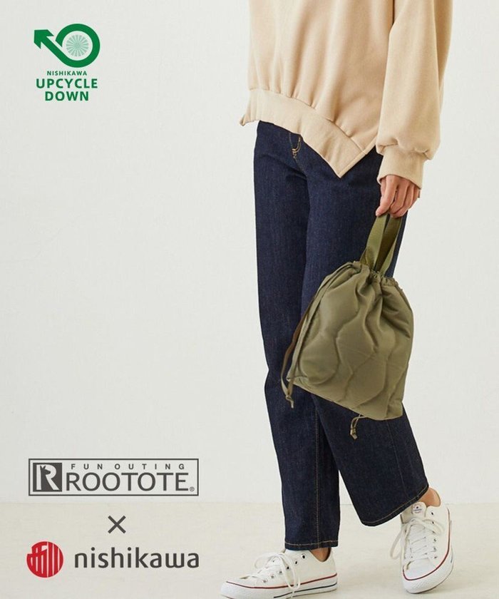 【ルートート/ROOTOTE】の6881【ROOTOTE x NISHIKAWA】/ FE.ベビールー.キルト-A インテリア・キッズ・メンズ・レディースファッション・服の通販 founy(ファニー) https://founy.com/ ファッション Fashion レディースファッション WOMEN バッグ Bag キルティング Quilting キルト Quilt 巾着 Purse ジーンズ Jeans ダウン Down フラット Flat ベビー Baby ポケット Pocket ミリタリー Military |ID: prp329100002174847 ipo3291000000029640112