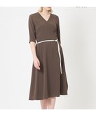 【ベイジ,/BEIGE,】のCINDY / カシュクールワンピース Mocha×Ecru|ID: prp329100002177429 ipo3291000000028396662