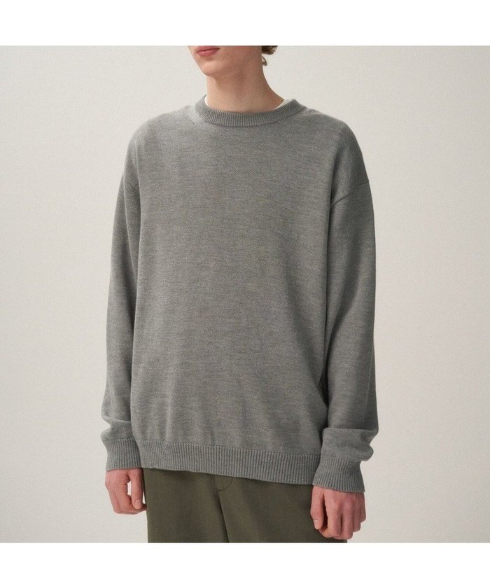 【エイトン/ATON】のWOOL WASHI クルーネックセーター - UNISEX インテリア・キッズ・メンズ・レディースファッション・服の通販 founy(ファニー) https://founy.com/ ファッション Fashion レディースファッション WOMEN トップス・カットソー Tops/Tshirt ニット Knit Tops ユニセックス Unisex スウェット Sweat セーター Sweater リネン Linen リラックス Relax 夏 Summer S/S・春夏 Ss・Spring/Summer A/W・秋冬 Aw・Autumn/Winter・Fw・Fall-Winter |ID: prp329100002177482 ipo3291000000026940591