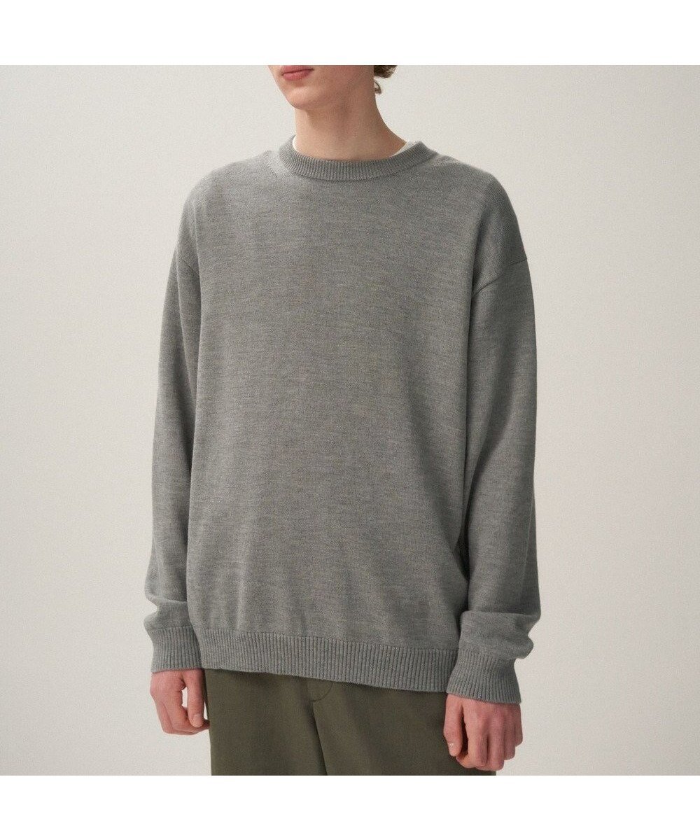 【エイトン/ATON】の【24/FW】WOOL WASHI クルーネックセーター - UNISEX 人気、トレンドファッション・服の通販 founy(ファニー) 　ファッション　Fashion　レディースファッション　WOMEN　トップス・カットソー　Tops/Tshirt　ニット　Knit Tops　A/W・秋冬　Aw・Autumn/Winter・Fw・Fall-Winter　S/S・春夏　Ss・Spring/Summer　ユニセックス　Unisex　スウェット　Sweat　セーター　Sweater　リネン　Linen　リラックス　Relax　夏　Summer　 other-1|ID: prp329100002177482 ipo3291000000026940591