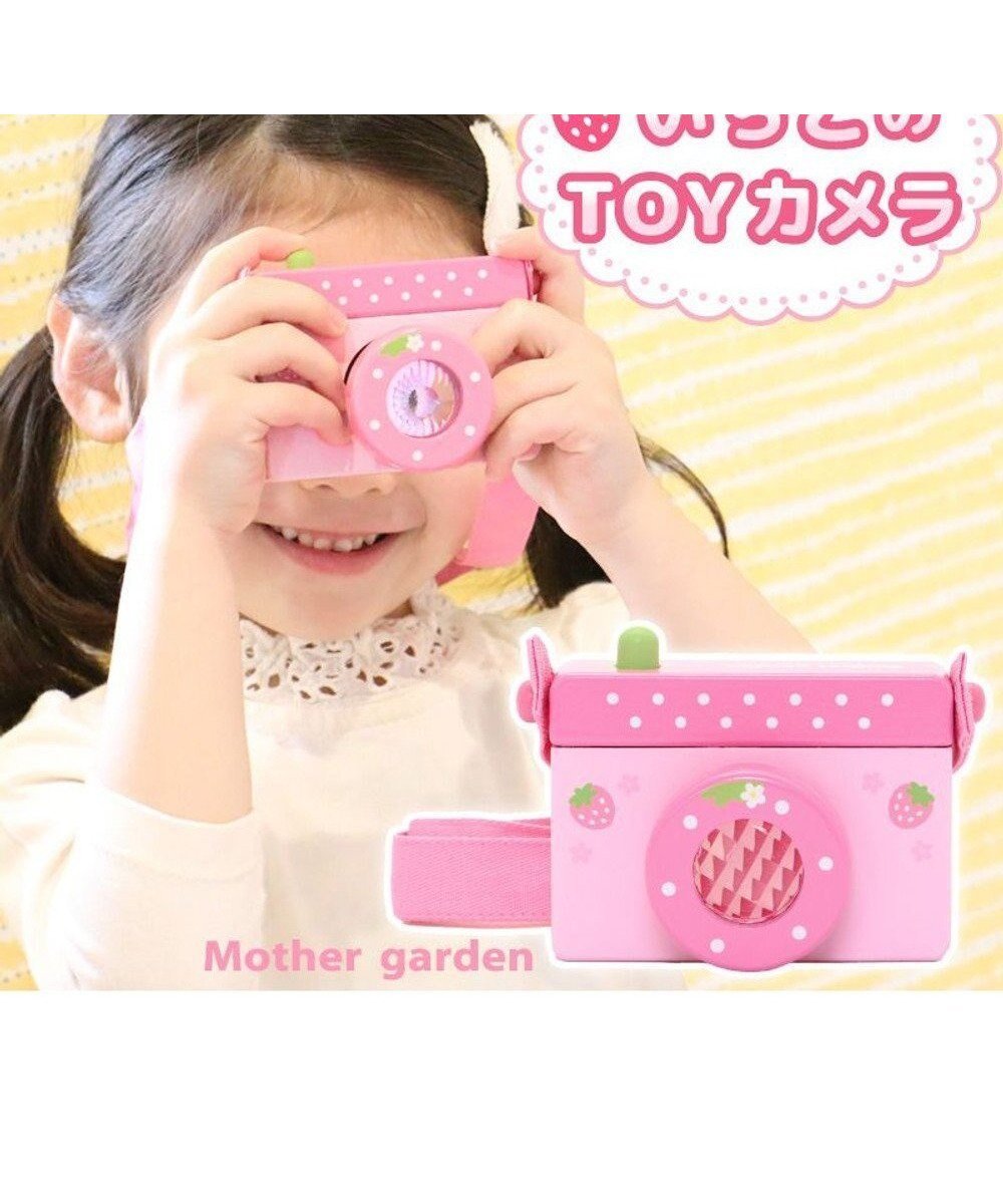 【マザーガーデン/Mother garden / KIDS】のマザーガーデン 木製おもちゃ いちごのカメラ 人気、トレンドファッション・服の通販 founy(ファニー) 　ファッション　Fashion　キッズファッション　KIDS　カメラ　Camera　ガーデン　Garden　ショルダー　Shoulder　ラップ　Wrap　 other-1|ID: prp329100002177496 ipo3291000000027486916