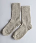 【アンドウール/AND WOOL】の〈上質な素材と手仕事から生まれた優しいニット〉カシミヤウール靴下 ベージュ|ID: prp329100002192804 ipo3291000000028585900