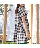 【ティアクラッセ/Tiaclasse】の【小倉優子さん着用・選べる袖TYPE・洗える】バックフレアチュニック 新色 半袖ギンガムチェック大|ID: prp329100002245379 ipo3291000000031936598