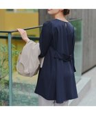 【ティアクラッセ/Tiaclasse】の【おのののかさん着用】半袖&七分袖選べる袖丈バックフレアチュニック 七分袖ネイビー|ID: prp329100002245379 ipo3291000000036014188
