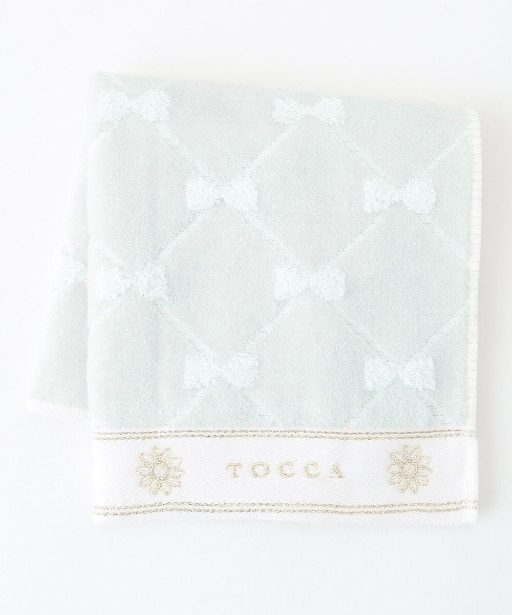 【トッカ/TOCCA】の【TOWEL COLLECTION】CHECKER RIBBON TOWELCHIEF タオルチーフ インテリア・キッズ・メンズ・レディースファッション・服の通販 founy(ファニー) 　ファッション　Fashion　レディースファッション　WOMEN　財布　Wallets　タオル　Towel　ハンカチ　Handkerchief　ハンド　Hand　リボン　Ribbon　エレガント 上品　Elegant　財布　Wallet　スカイブルー系|ID: prp329100002292581 ipo3291000000028584241