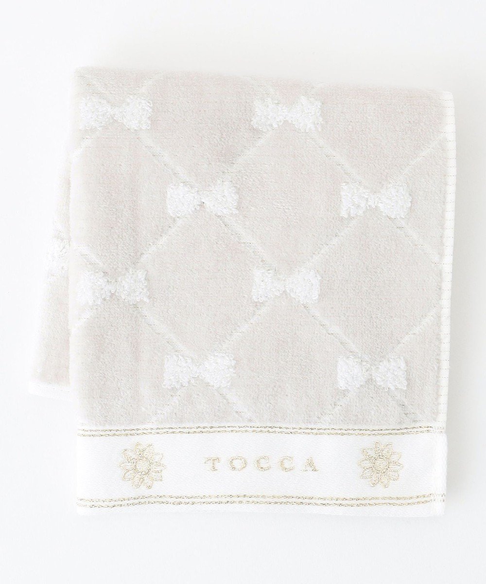 【トッカ/TOCCA】の【TOWEL COLLECTION】CHECKER RIBBON TOWELCHIEF タオルチーフ インテリア・キッズ・メンズ・レディースファッション・服の通販 founy(ファニー) 　ファッション　Fashion　レディースファッション　WOMEN　財布　Wallets　タオル　Towel　ハンカチ　Handkerchief　ハンド　Hand　リボン　Ribbon　エレガント 上品　Elegant　財布　Wallet　グレー系|ID: prp329100002292581 ipo3291000000028584243