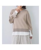 【イェッカ ヴェッカ/YECCA VECCA】のシャツレイヤードニット Beige|ID: prp329100002296709 ipo3291000000028337581