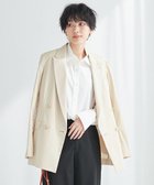 【23区/NIJYUSANKU】のコットンリネンストレッチダブルブレスト ジャケット ベージュ系|ID: prp329100002305076 ipo3291000000027279278