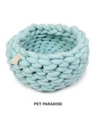 【ペットパラダイス/PET PARADISE / GOODS】の猫 ベッド おしゃれ 編み カドラー (42cm) 青緑|ID: prp329100002305096 ipo3291000000026056658