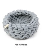 【ペットパラダイス/PET PARADISE / GOODS】の猫 ベッド おしゃれ 編み カドラー (42cm) グレー|ID: prp329100002305096 ipo3291000000026056659