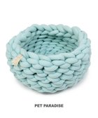 【ペットパラダイス/PET PARADISE / GOODS】の猫 ベッド おしゃれ 編み カドラー (42cm) 青緑|ID: prp329100002305096 ipo3291000000029393829