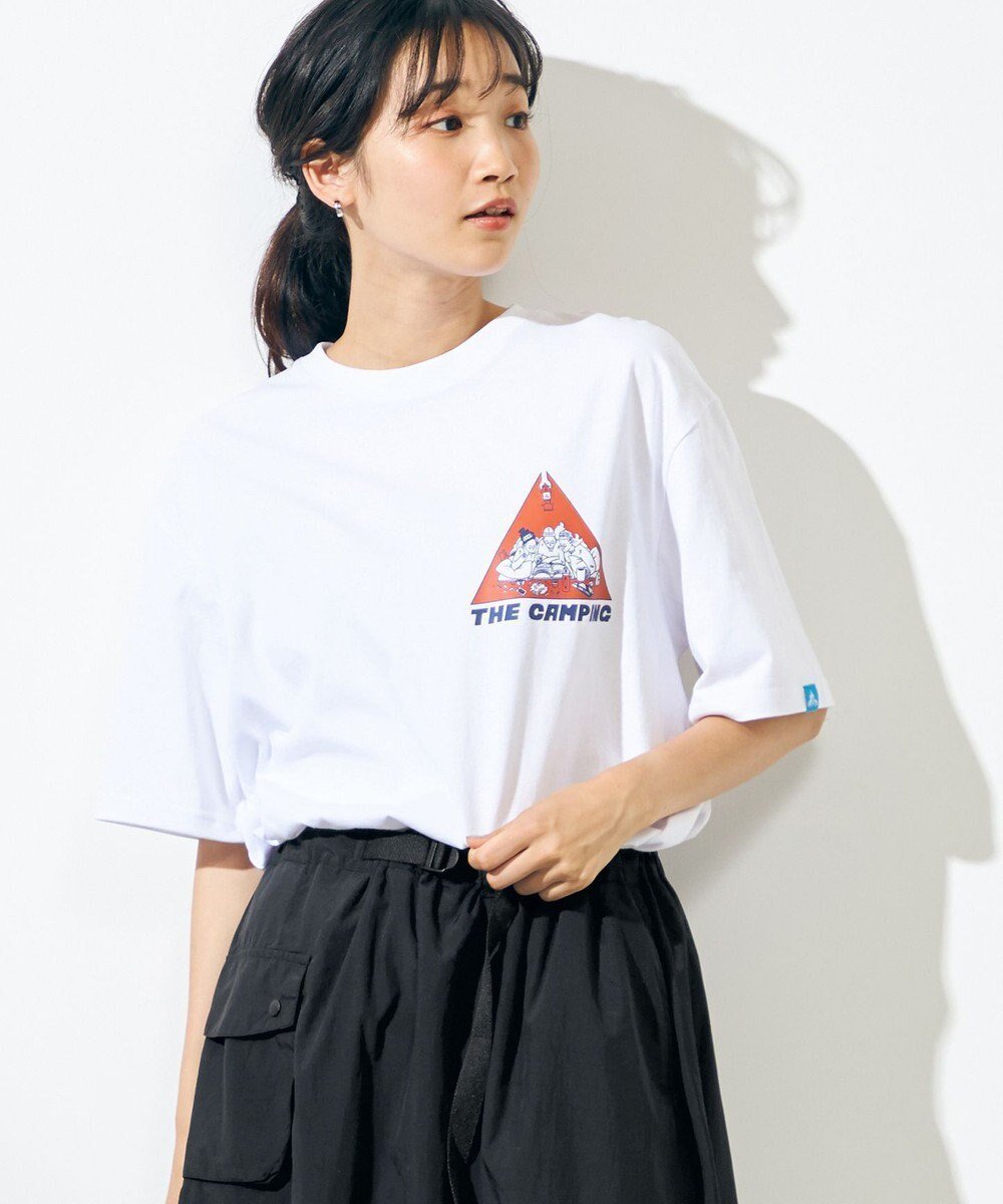 【シェアパーク/SHARE PARK / MEN】の【UNISEX】UVカット アートコラボTシャツ〈CAMP〉 インテリア・キッズ・メンズ・レディースファッション・服の通販 founy(ファニー) 　ファッション　Fashion　レディースファッション　WOMEN　トップス・カットソー　Tops/Tshirt　シャツ/ブラウス　Shirts/Blouses　ロング / Tシャツ　T-Shirts　カットソー　Cut and Sewn　春　Spring　カットソー　Cut And Sew　コラボ　Collaboration　吸水　Water Absorption　人気　Popularity　フランス　France　プリント　Print　ユニセックス　Unisex　リラックス　Relax　ワンポイント　One Point　ワーク　Work　再入荷　Restock/Back In Stock/Re Arrival　S/S・春夏　Ss・Spring/Summer　夏　Summer　ホワイト|ID: prp329100002359155 ipo3291000000029639931