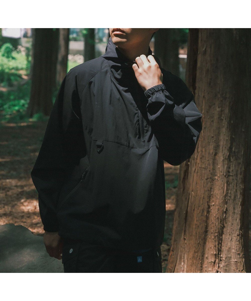 【シェアパーク/SHARE PARK / MEN】の【UNISEX】撥水加工 フレックスアノラックパーカー インテリア・キッズ・メンズ・レディースファッション・服の通販 founy(ファニー) 　ファッション　Fashion　レディースファッション　WOMEN　アウター　Coat Outerwear　ジャケット　Jackets　ブルゾン　Blouson/Jackets　アウトドア　Outdoor　春　Spring　コンパクト　Compact　軽量　Lightweight　ジャケット　Jacket　ストレッチ　Stretch　トラベル　Travel　パーカー　Hoodie　フランス　France　ブルゾン　Blouson　プリント　Print　ユニセックス　Unisex　リラックス　Relax　ワーク　Work　再入荷　Restock/Back In Stock/Re Arrival　S/S・春夏　Ss・Spring/Summer　夏　Summer　ブラック|ID: prp329100002408810 ipo3291000000029639807