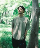 【シェアパーク/SHARE PARK / MEN】の【UVカット・吸水速乾・ストレッチ・軽量 】バックプリントTシャツ スモークグリーン|ID: prp329100002422992 ipo3291000000028109872