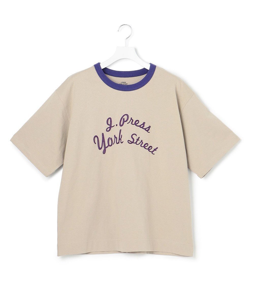 【ジェイプレスヨークストリート/J.PRESS YORK STREET】の【UNISEX】リンガーTシャツ インテリア・キッズ・メンズ・レディースファッション・服の通販 founy(ファニー) 　ファッション　Fashion　レディースファッション　WOMEN　トップス・カットソー　Tops/Tshirt　シャツ/ブラウス　Shirts/Blouses　ロング / Tシャツ　T-Shirts　カットソー　Cut and Sewn　S/S・春夏　Ss・Spring/Summer　ユニセックス　Unisex　カットソー　Cut And Sew　今季　This Season　夏　Summer　春　Spring　ベージュ系|ID: prp329100002441150 ipo3291000000028163021