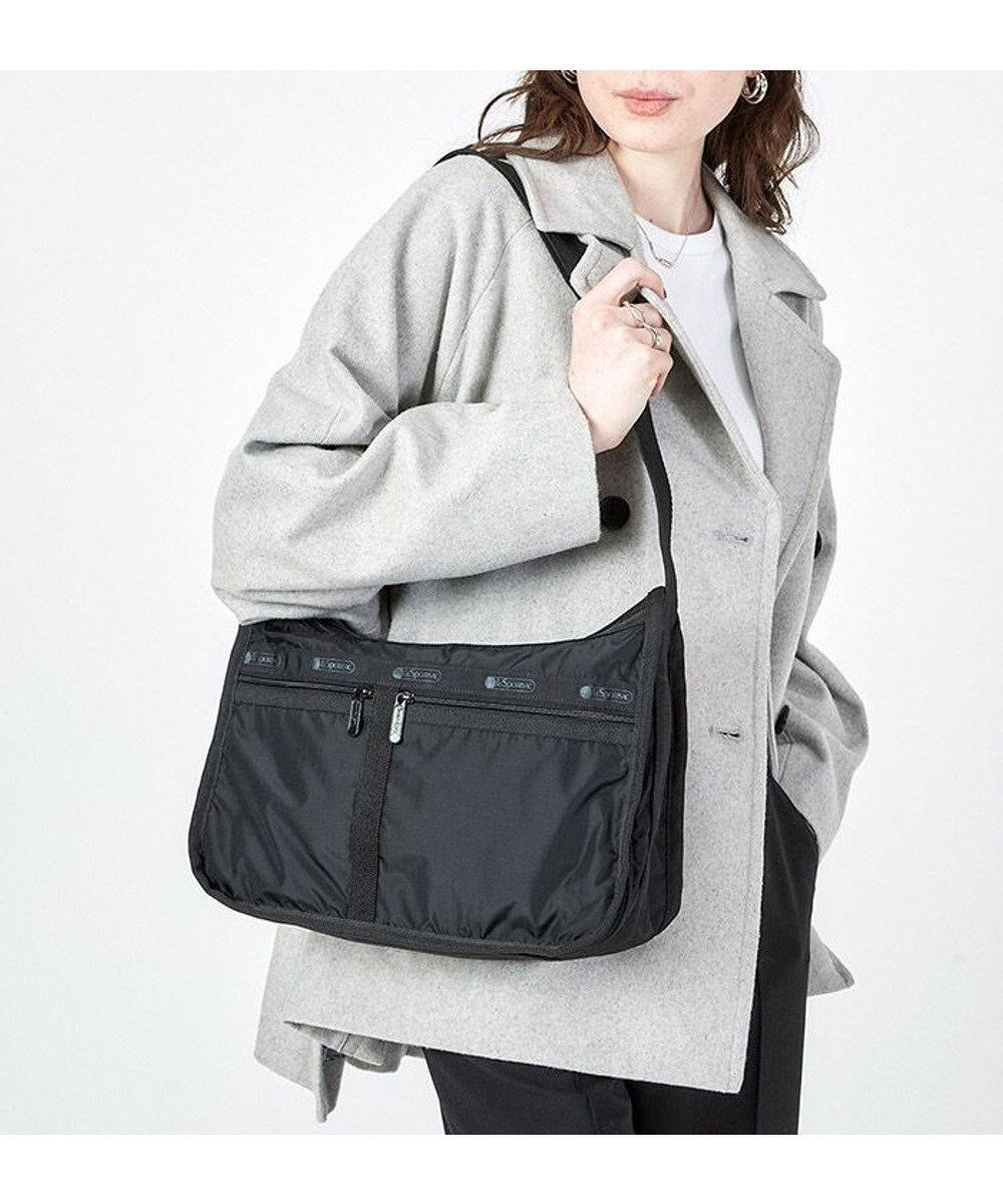 【レスポートサック/LeSportsac】のDELUXE EVERYDAY BAG/リサイクルドブラックJP 人気、トレンドファッション・服の通販 founy(ファニー) 　ファッション　Fashion　レディースファッション　WOMEN　アウトドア　Outdoor　傘　Umbrella　軽量　Lightweight　ショルダー　Shoulder　シンプル　Simple　スポーツ　Sports　トラベル　Travel　手帳　Pocket Book　人気　Popularity　プリント　Print　ポケット　Pocket　ポーチ　Pouch　無地　Plain Color　おすすめ　Recommend　旅行　Travel　ビジネス 仕事 通勤　Business　 other-1|ID: prp329100002443365 ipo3291000000029253478