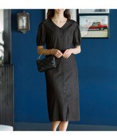 【23区/NIJYUSANKU】の【WEB限定】リヨセルデニム ワンピース 人気、トレンドファッション・服の通販 founy(ファニー) ファッション Fashion レディースファッション WOMEN ワンピース Dress 春 Spring ストレッチ Stretch ストレート Straight スリーブ Sleeve デニム Denim ベーシック Basic 2022年 2022 S/S・春夏 Ss・Spring/Summer 2022 春夏 S/S Ss,Spring/Summer,2022 夏 Summer エレガント 上品 Elegant |ID:prp329100002471554