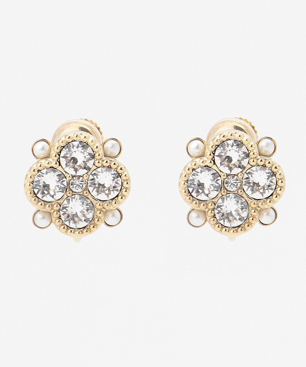 【トッカ/TOCCA】のCLOVER BIJOUX EARRINGS イヤリング インテリア・キッズ・メンズ・レディースファッション・服の通販 founy(ファニー) 　ファッション　Fashion　レディースファッション　WOMEN　ジュエリー　Jewelry　リング　Rings　イヤリング　Earrings　2022年　2022　2022-2023秋冬・A/W　Aw/Autumn/Winter//Fw/Fall-Winter/2022-2023　A/W・秋冬　Aw・Autumn/Winter・Fw・Fall-Winter　冬　Winter　おすすめ　Recommend　アクセサリー　Accessories　アンティーク　Antique　イヤリング　Earrings　センター　Center　パール　Pearl　ビジュー　Bijou　フォルム　Form　モチーフ　Motif　ロマンティック　Romantic　エレガント 上品　Elegant　ゴールド系|ID: prp329100002477449 ipo3291000000026787993