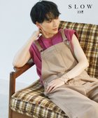 【23区/NIJYUSANKU】の【SLOW/セットアップ対応】サーマルピケ ノースリーブ Tシャツ ローズ系|ID: prp329100002513313 ipo3291000000027407493